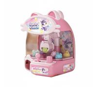 DimyFew Máquina Garra Transparente Mini Máquina Garra Control por Joystick Entretenimiento Infantil, Rosa