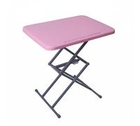 DimyFew Mesa Multiusos Abatible Ahorra Espacio Escritorio Ajustable Montaje Fácil Mesa Elevable para Espacios Pequeños, Rosa, con Ranura para Bolígrafo