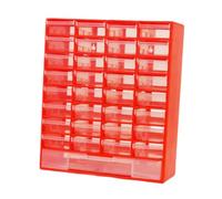 DimyFew Organizador de cajones para Guardar Cosas, contenedores, Cajas de Herramientas para Autos, garajes, organización de ferretería, Manualidades, Piezas, Rojo