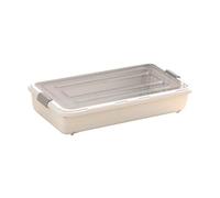 DimyFew Organizador Enrollable Debajo de La Cama con Tapa, Tipo Cajón con Ruedas, Ideal para Dormitorio, Toallas Y Ropa de Cama, 61 Cm X 40 Cm X 11