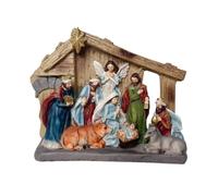 DimyFew Pesebre con Cobertizo Religioso Nacimiento con Cobertizo Clásico Figura la para, Recibidor
