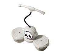 DimyFew Pogo Ball Pogo Saltarín Juguete Bomba Mango Tablero Jump Resistente Material PP PVC Función Silenciosa Adecuado para Niños y Ejercicio Físico en, Blanco