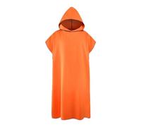 DimyFew Poncho de Surf de Microfibra, Toalla de Playa de Natación de Toallas de Piscina, de Baño con Capucha de Toalla Que Cambia de Toalla para Nadar, Naranja