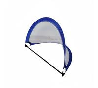 DimyFew Porterería Infantil de Fútbol Red Portátil Meta Plegable Arco Entrenamiento para Niños con Oxford Malla Fuerte y Varillas de Fibra Apta para Parque Jardín Arena Césped Sintético, Azul