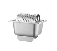 DimyFew Rodillo Untador de Dispensador Rodillo de Bandeja de Acero Inoxidable Cubierta Perforada Controla Fusión y Distribución Uniforme Adecuado para Cocina, 1.8L, Juego Con Soporte