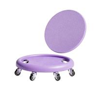 DimyFew Rueda Abdominal para Mujeres Disco de Entrenamiento Rodillo Deslizador Equipo de Núcleo con y Posicionamiento Estable Activa Músculos Profundos y, Morado