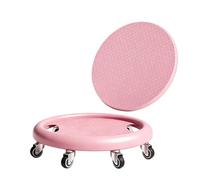 DimyFew Rueda Abdominal para Mujeres Disco de Entrenamiento Rodillo Deslizador Equipo de Núcleo con y Posicionamiento Estable Activa Músculos Profundos y, Rosa