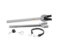 DimyFew Soporte de Motor de Bote de Transporte de Tramismo Ajustable de Bote 23 a 35 Pulgadas de Rodillo Y Soportes de Remolque, Plata