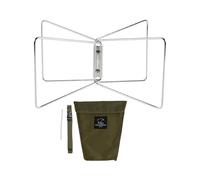 DimyFew Soporte Plegable para Nevera Portátil, para Baúl de Hielo, Soporte Plegable para Maleta, Acampar Y Viajar, Plata