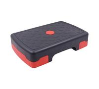 DimyFew Stepper Aeróbico, Equipo de Fitness, Step Aeróbico Estable, Entrenamiento Cardiovascular de Fuerza en Casa, Rojo Negro