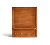 DimyFew Tapa Medidor Luz con Estante Organizador Cubre Medidor Rústico Mueble para Entrada, Madera De Cerezo - Vertical, Vertical