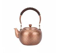 DimyFew Tetera Martillada Pot Cobre Tradicional Retro Estilo Chino Pintada a Mano Mango Antideslizante Recomendada para Colección Hogar Té Capacidad, Cw12p