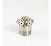 DimyFew Tobera Atomización Acero Inoxidable Niebla Fina Tobera Multi-Orificio con para Industrias, Agricultores, 1 Pulgada Exterior 0.8mm Diámetro De Orificio, Tipo De Cabezal Múltiple