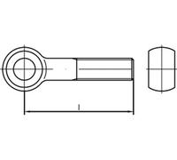 DIN 444 4.6 BM 12 x 200 Galv. Galv. Galvanizado. Zn S.