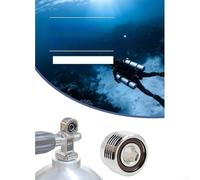 DIN a para yugo para adaptador de válvula de tanque de buceo para G5 8 roscas de goma de fluorocarbono juntas tóricas para un rendimiento fiable del sello submarino
