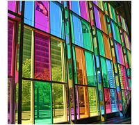 DIN A4 Hoja lámina Transparente del Plotter 8300 Película de Tintado para Ventanas Vidrio Puertas de Cristal Espejos Autoadhesivo (31,5cm x 1m, 051 Azul genciana)