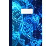 DIN A4 Notizbuch, 150 Seiten, liniert ohne Rand, Lineatur 21 (21x29,7 cm) Helix DNA: Heft für Notizen mit durchgängig linierten Seiten