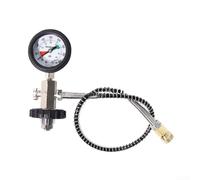 Din Buceo Cilindro Manómetro Con G5/8-14 Conector Para Tanques de Aire 400 Bar 5000 Psi Negro Caucho Recubierto Luminoso Para Dial Y Manguera Flexible Kit