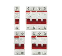 Din Rail 1P 2P 3P 4P 40A 63A 100A 125A Knife Main Switch Isolating Switch for Home Industrial Use Circuit Breaker AC 230V 400V(3P,40A)