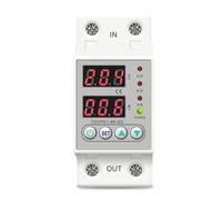 Din Rail 230V Adjustable Over and Under Voltage Protective Device Protector Relay Monitor Current Limit 40A 60A 80A 100A(L N 110V 60A)