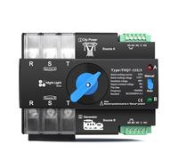 Din Rail 3 phase ATS 3P 63A 100A 110V 120V Dual Power Automatic Transfer Electrical Selector Switch Uninterrupted(100A)