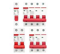 Din Rail AC MCB DZ47 C Type Mini Circuit Breaker 230/400V~ 50/60Hz Short Overload Circuit Protector Breaking Capacity 6KA 1P 2P(4P,25A)