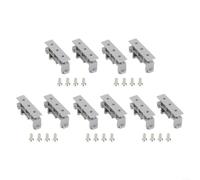 DIN Rail Adapter Clips para fijación Gris DIN Rail Adapter (Grey) | Para 5 unidades, incluye tornillos, ajuste perfecto para rieles DIN de 35 mm, fácil montaje sin herramientas, diseño robusto