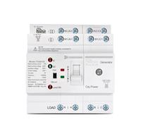 Din Rail ATS L N 220V Dual Power Transfer Electrical Selector Switches Uninterrupted 4P 63A TOQ6