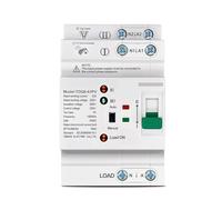 Din Rail ATS L N 220V Small Dual Power Automatic Transfer Electrical Selector Switches Uninterrupted 2P 63A TOQ6 PV