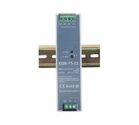 DIN-Rail Fuente de alimentación EDR-75-12 Fuente de alimentación de Carril DIN de 75 W, 12 V CC, 6,3 A CA/CC (Size : 12V, Color : 75W)