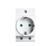 Din Rail Socket Modular Type AC Power Socket Plug EU/FR/US/UK/IT Standard 16A 220V AC Connector Grey AC30 Adapter Connector,práctico