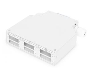 DIN Rail Splicing Box for 6x SC//DX Couplers, Color grey