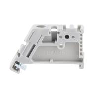 DIN Rail Terminal Block End Stoppers | 50pcs Plastic Brackets for 35mm Rail | Secure Screw Type Clamps / Home Appliances / Electronic Circuits (Model 13)