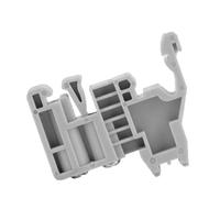 DIN Rail Terminal Block End Stoppers | 50pcs Plastic Brackets for 35mm Rail | Secure Screw Type Clamps / Home Appliances / Electronic Circuits (Model 12)