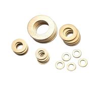 DIN125 ISO7089 M2 M2.5 M3 M4 M5 M6 M8 M10 M12 M14 M16 Arandela plana de latón Collar de chapa metálica(M4X8X0.5 50PCS)
