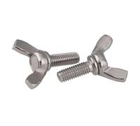 DIN316 M3 M4 M5 M6 M8 M10 304 Tornillos de apriete manual de acero inoxidable Tornillo de mariposa Tornillo de mariposa Garra(16mm,M5 5pcs)