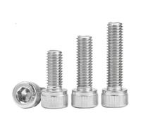 DIN912 5/16" 3/8" 7/16" 1/2" 5/8" pernos de cabeza de casquillo moleteados del zócalo del hex. del acero inoxidable de SUS304 A2(1-1/2,5/16-24(5Pcs))