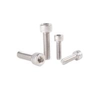 DIN912 A2-70 perno Allen M2 M2.5 M3 M4 M5 M6 M8 M10 304 cabeza hexagonal de acero inoxidable tornillo alargado = 3-100mm(35MM_50PCS M4)