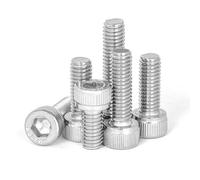 DIN912 M1.4 .6 M2 .5 M3 M4 M5 M6 M8 M10 304 Acero Inoxidable Allen Hexagonal Tapa Queso Tornillo De Cabeza Cilíndrica(25mm,M4 (20pcs))