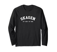Dinamarca Skagen GPS Coordenadas Amor Vela Copenhague Manga Larga