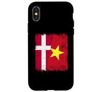 Dinamarca Vietnam Media Bandera Danesa Vietnamita Historia Carcasa para iPhone X/XS