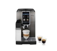 De'Longhi Dinamica Plus ECAM380.95.TB Cafetera Automática con LatteCrema Sistema de Leche, One-Touch Cappuccino, con 24 Recetas, Pantalla TFT a Color de 3.5 Pulgadas, 1450 W, Titanio/Negro