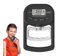 Dinamómetro de fuerza de agarre - PP 19,6 x 12,7 x 3 cm | Probador de fuerza de agarre | Probador digital de longitud de desgarro con pantalla LCD | Medidor de entrenamiento ajustable para niños y