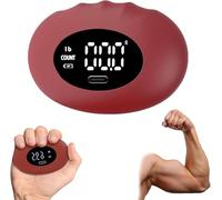 Dinamómetro de mano digital, entrenador de prueba de fuerza de agarre recargable con seguimiento preciso de la fuerza, medidor de agarre portátil para fisioterapia, fitness, gimnasio en c red Kg Unit