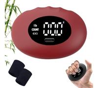 Dinamómetro de mano recargable for fútbol, comprobador de fuerza de agarre, dispositivo ergonómico portátil for fortalecer antebrazos y dedos.(Red(0-396lb))