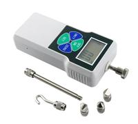 Dinamómetro digital de empuje y tracción con pantalla LCD, 3 unidades de medida N/Kg/Lb, 5 sondas recargables for ensayos destructivos de compresión y tensión.(100N)