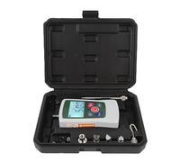 Dinamómetro digital de empuje y tracción de 100 N, medidor de fuerza portátil con 4 unidades, estuche de almacenamiento y retroiluminación automática para experimentos de