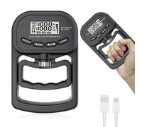 Dinamómetro digital de mano, capacidad de 180 kg, con 19 juegos de grabación individuales, ideal para pruebas de fuerza y entrenamiento para deportistas y uso doméstico
