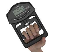 Dinamómetro digital de mano, medidor de fuerza de agarre, captura automática, agarre electrónico, potencia de 90 kg, color negro