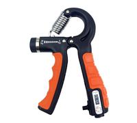 Dinamómetro, Empuñaduras de mano ajustables de 5-60kg, dinamómetro ajustable for fortalecer las manos, se refiere a las empuñaduras de entrenamiento muscular del antebrazo(Black Orange)